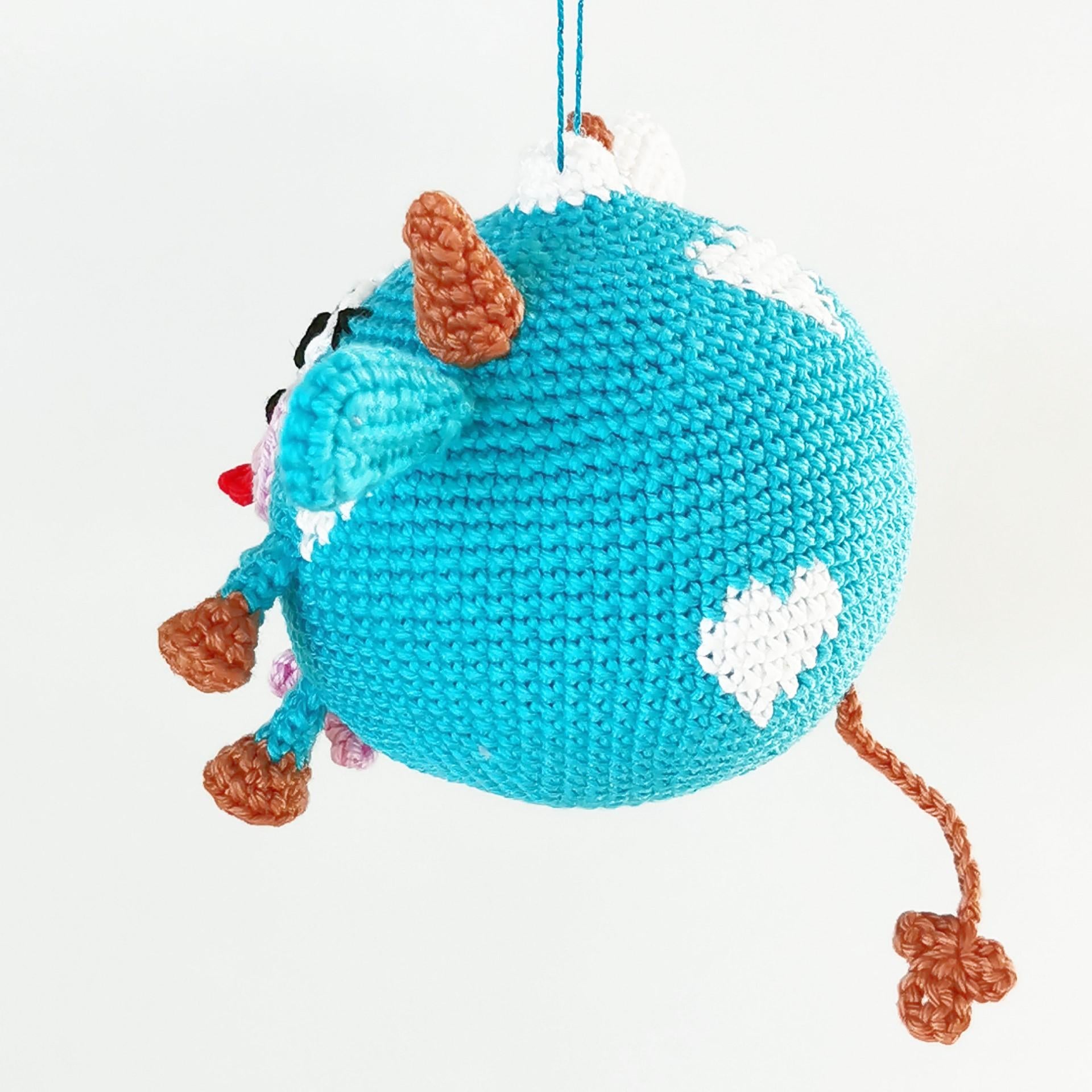 Funny Cow Xmas Ornament