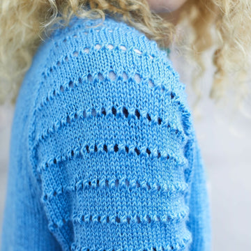 Top Down Cropped Cardigan in Lion Brand Touch of Merino - L80109 - Downloadable PDF