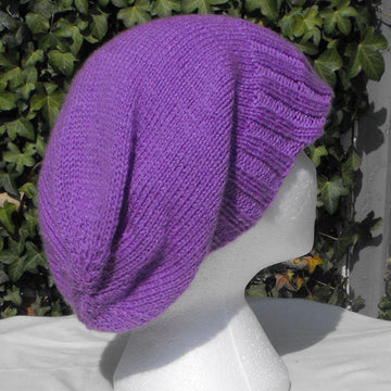 PEAK DK SLOUCH BEANIE HAT KNITTING PATTERN - MADMONKEYKNITS