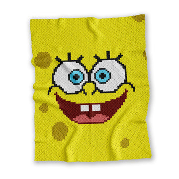 Home Decor SpongeBob SquarePants Blanket Digital Download C2C Crochet Pattern