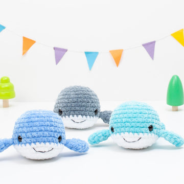 Whale crochet pattern, no sew plushie