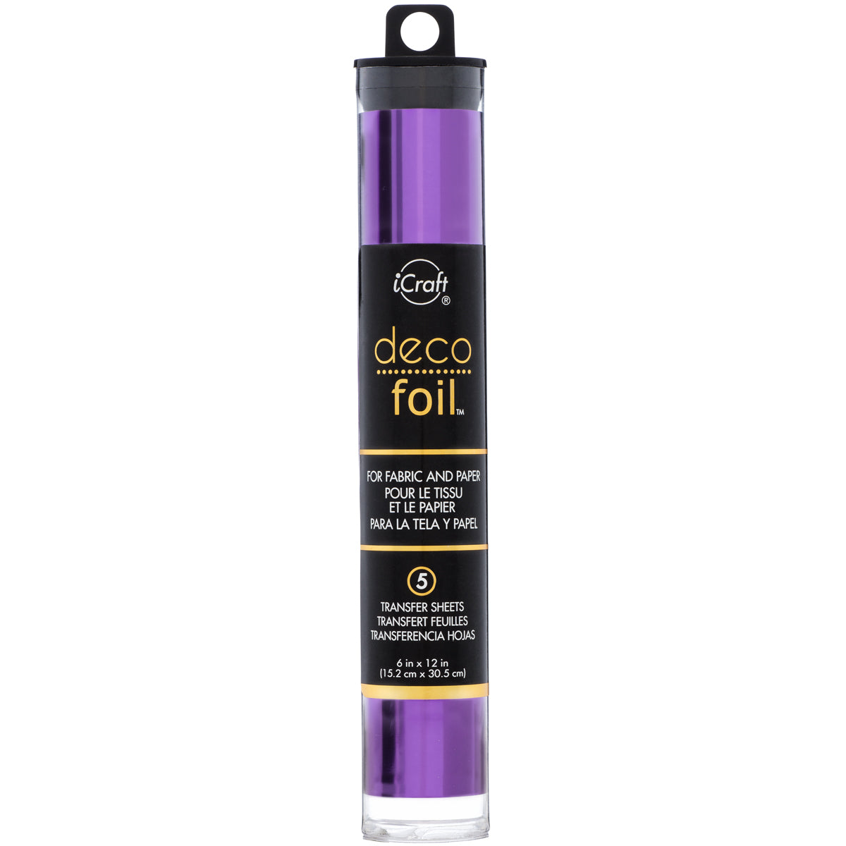 Therm O Web Deco Foil Transfer Sheets 6"X12" 5/Pkg - Purple