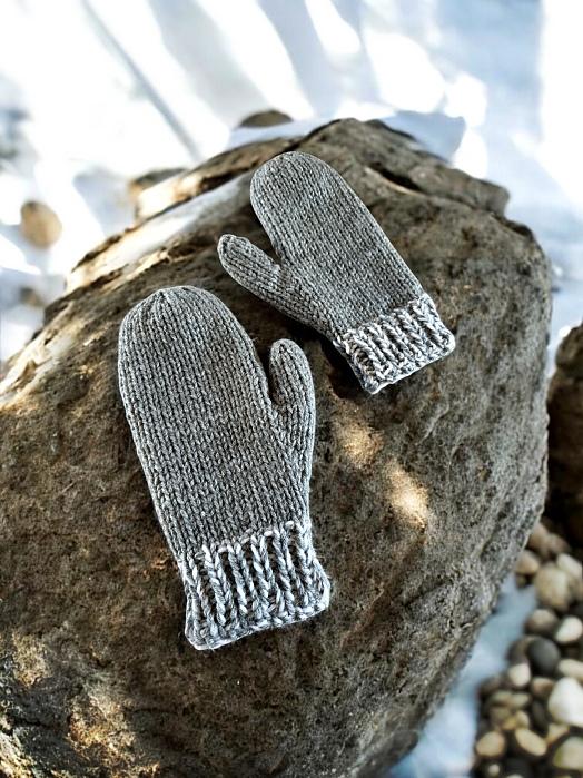Basic 2 Needle Adult Mittens