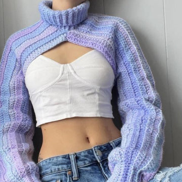 Shrug turtle neck sweater