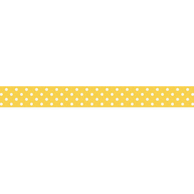 Doodlebug Washi Tape 15mmX12yd - Bumblebee Swiss Dot