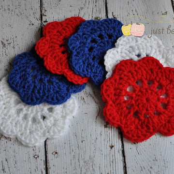 Just Be Happy Doily Coasters
