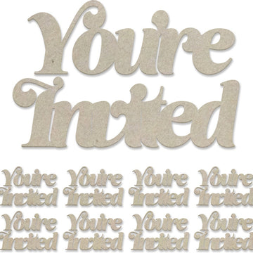 Artdeco Creations Couture Creations Peaceful Peonies Chipboard 8/Pkg - You're Invited