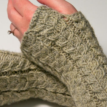 Cabled Fingerless Gloves