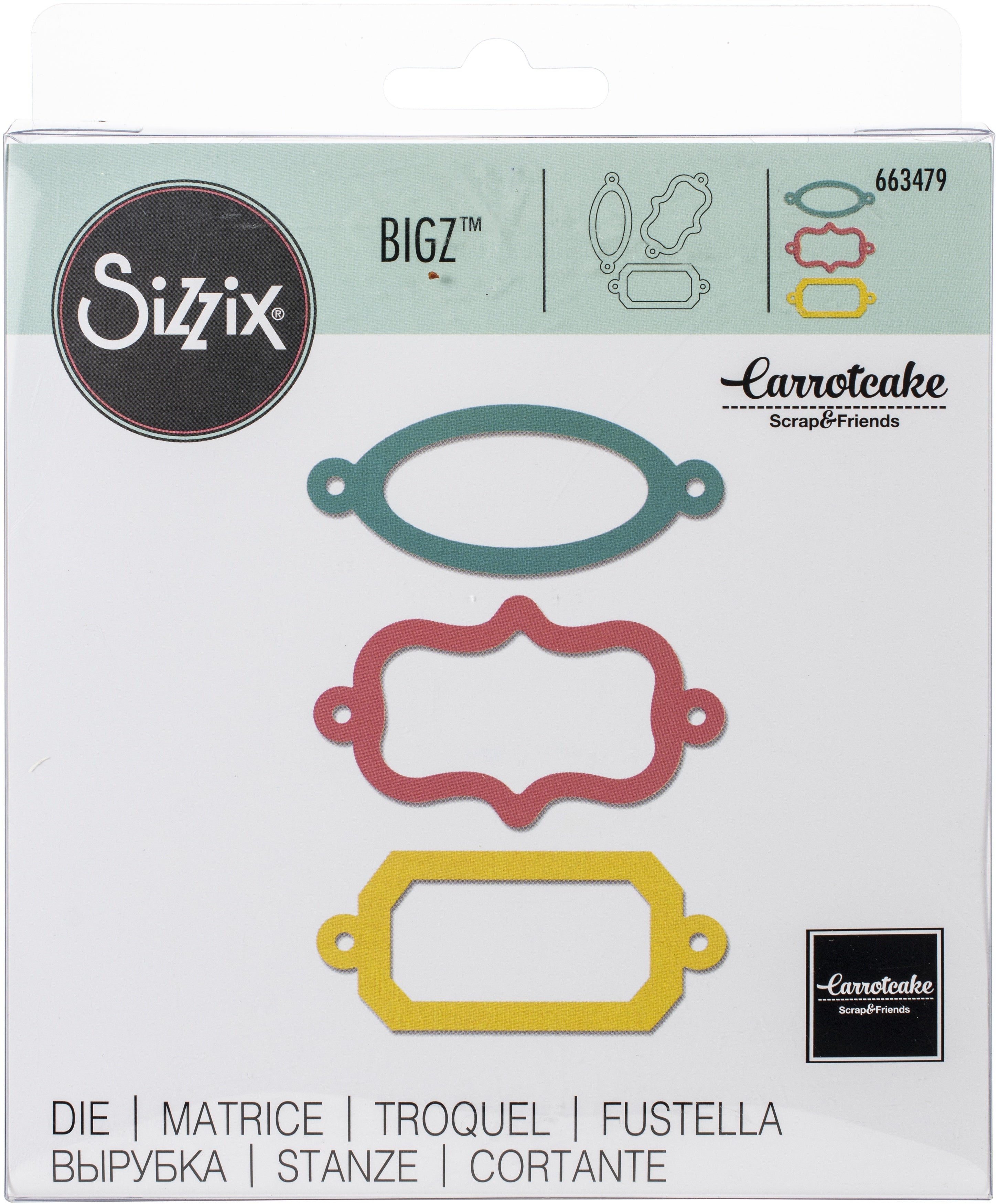 Sizzix Thinlits Dies By Carrotcake - Ornamental Bookplates