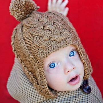 Master Charles Cabled Ear Flap Cap