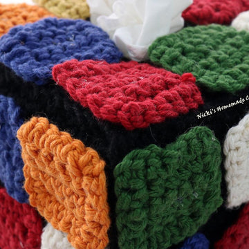 Rubik's Cube Tissue Box with Rearrangable Squares
