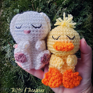 Napping Nature~Bunny & Duckie