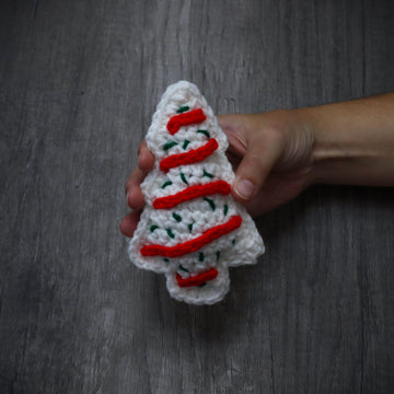 Christmas Tree Cake Little Debbie Amigurumi Food