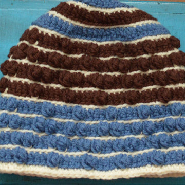 Chevrons and Stripes Slouchy Hat