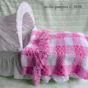 Gingham Baby Blanket Pattern #161
