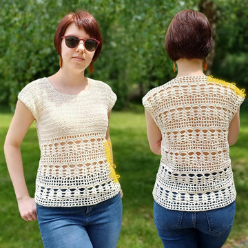 "Summer Breeze" Women's Lace Top, Sizes XS-3XL / "Sommerbrise" Damentop