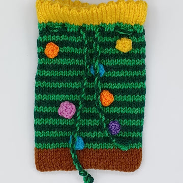 Christmas Chocolate Coin Bags Knitting Pattern Decoration
