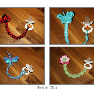 Garden Whimsy Pacifier Soother Clip Patterns