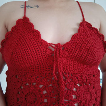 Lace Up Halter Bikini Top Pattern Easy Crochet Summer Crop Top Beginner Beachwear PDF DIY Festival Top Crochet Swim Top Design