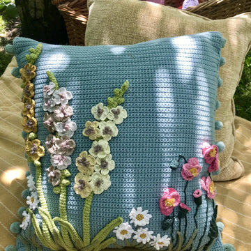 Chelsea flower show cushion cover