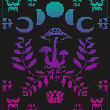 Dark Botanical Vibes blanket