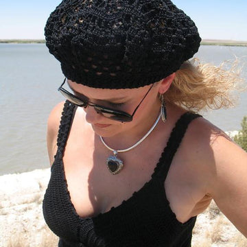 Crochet Lace Beret - Alena