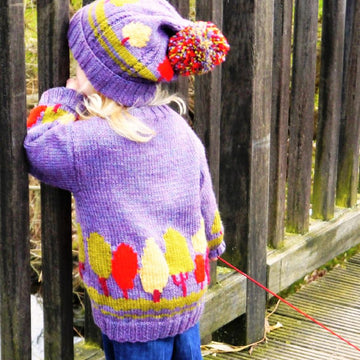 Child's Tree Sweater and Hat