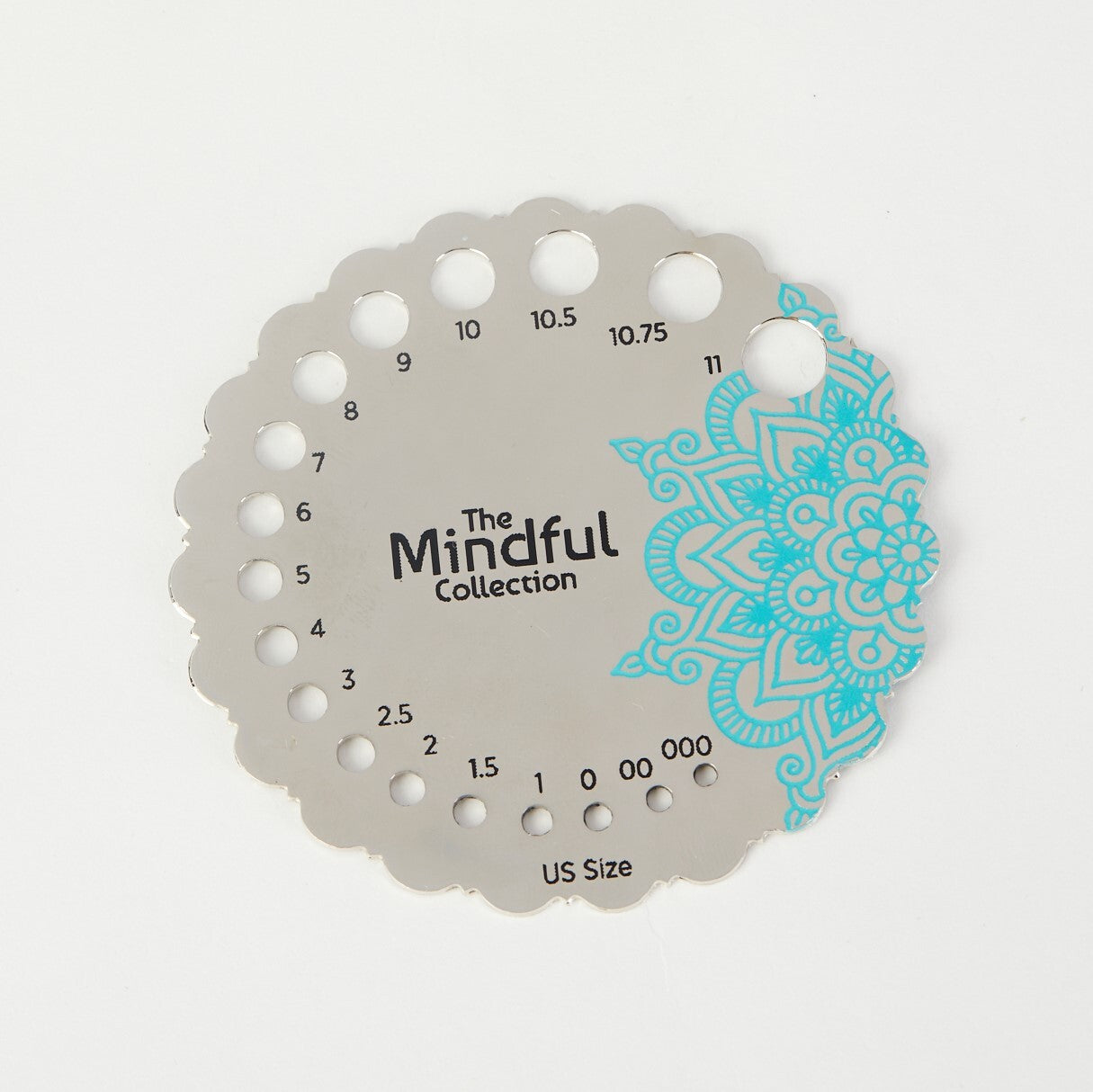 Knitter's Pride The Mindful Collection - Sterling Silver Plated Metal Needle Gauge