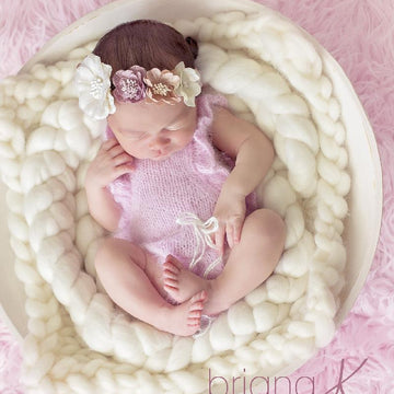 Ruffle Butterfly Knit Onesie