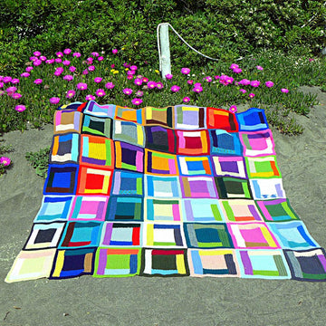 Festive Log Cabin Blanket