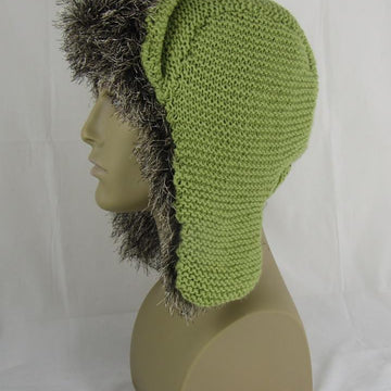 Garter Stitch Trapper Hat