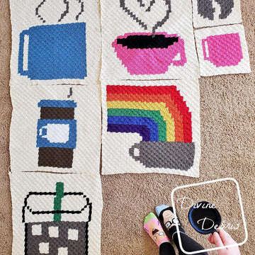 C2C Iced Coffee Afghan Square