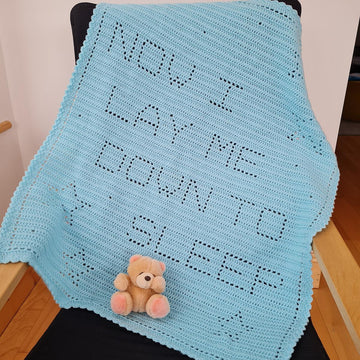 Now I lay me down to sleep Filet Blanket