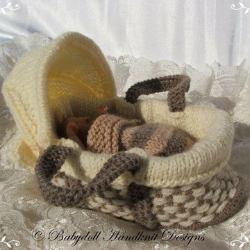 Doll's Moses basket & cribs to fit dolls from 4 to 22 inches