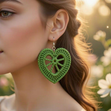 Crochet Leaf Earrings PDF + Video