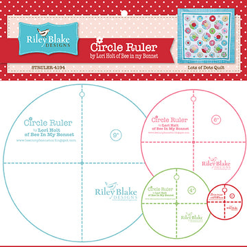 Riley Blake Circle Rulers Set (2in, 4in, 6in & 9in)