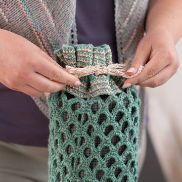 Kornfield Yoga Mat Bag in Berroco Meraki - Downloadable PDF