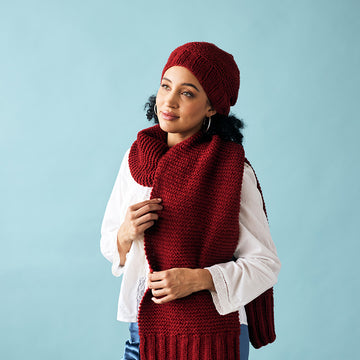 Sandbanks Hat and Scarf in Berroco Nuvola