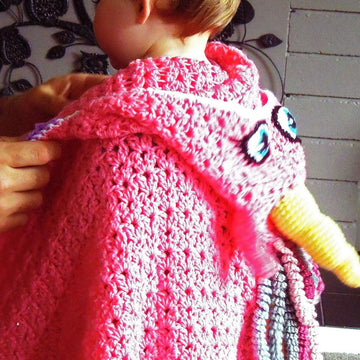 Unicorn Hooded Blanket