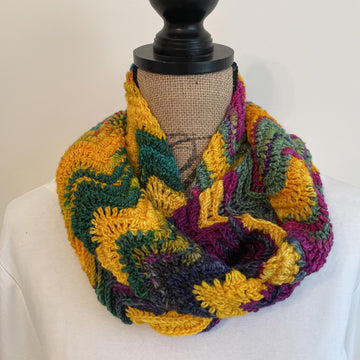 Mediterranean Waves Infinity Scarf