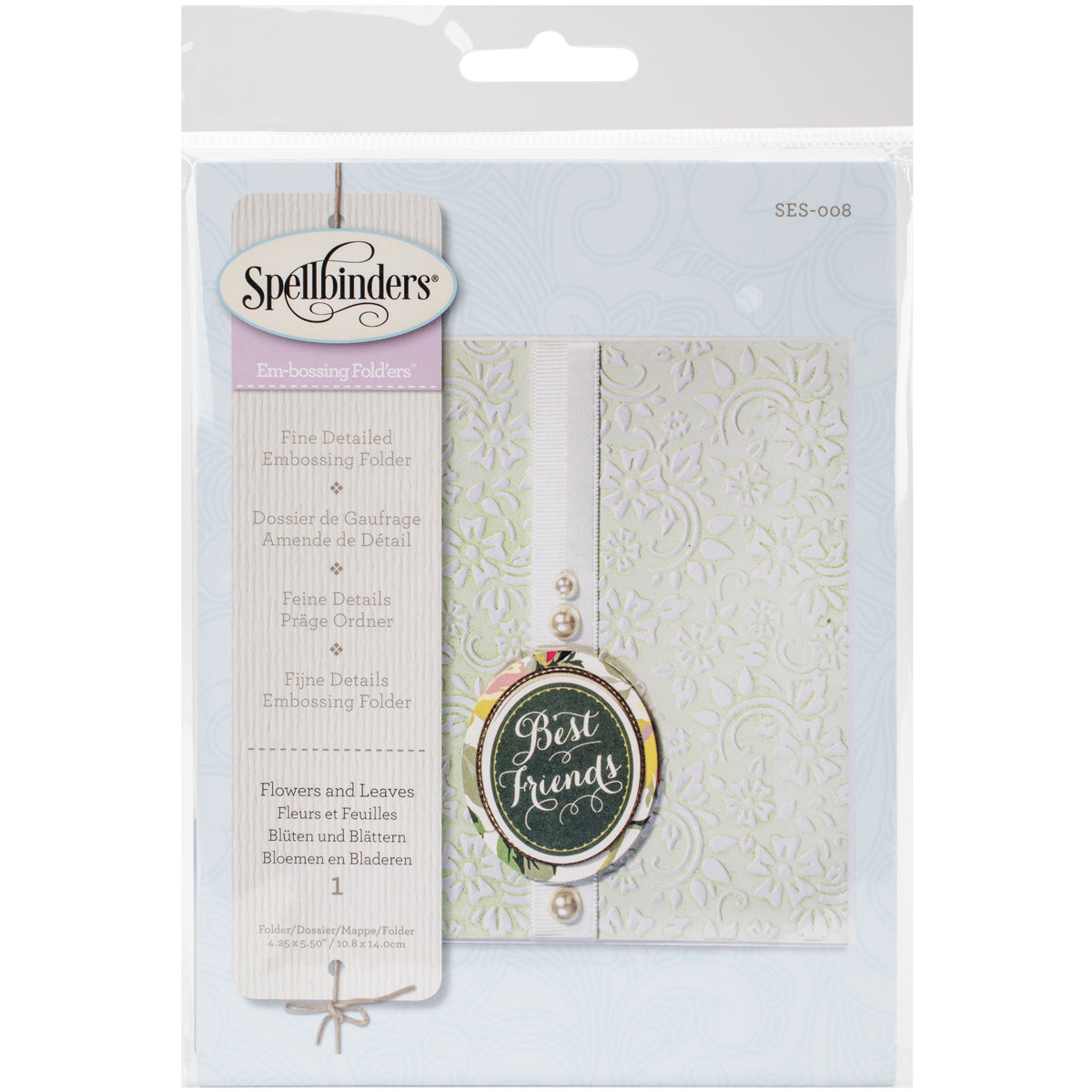 Spellbinders Embossing Folder Small - Flowers & Leaves