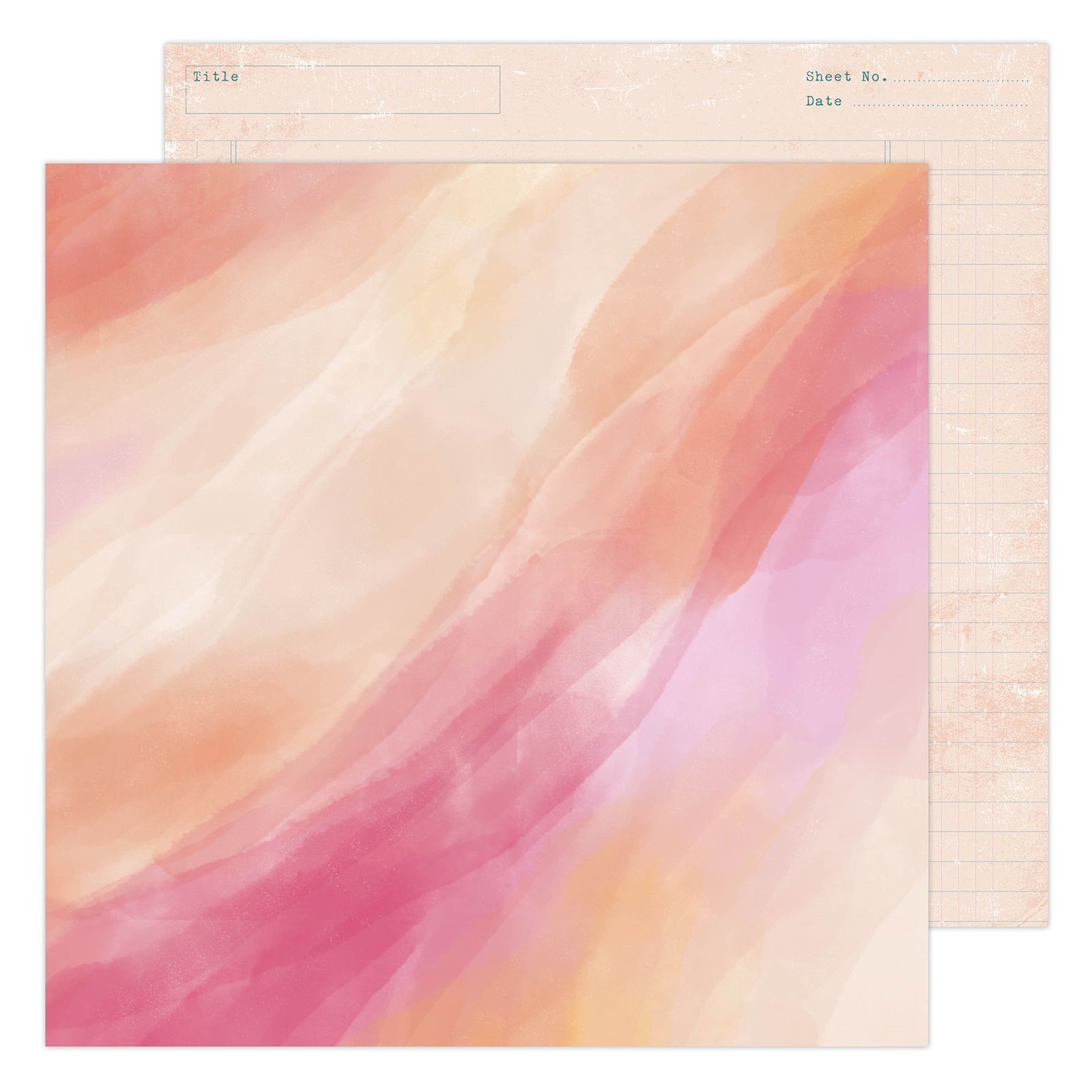 American Crafts Heidi Swapp - Care Free Sunset 12"x12" Cardstock