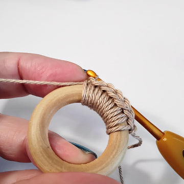 Crochet Pendant with Beads