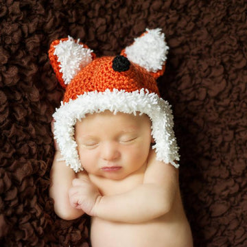 Fox Newborn - 12 Month Hat and Diaper Cover
