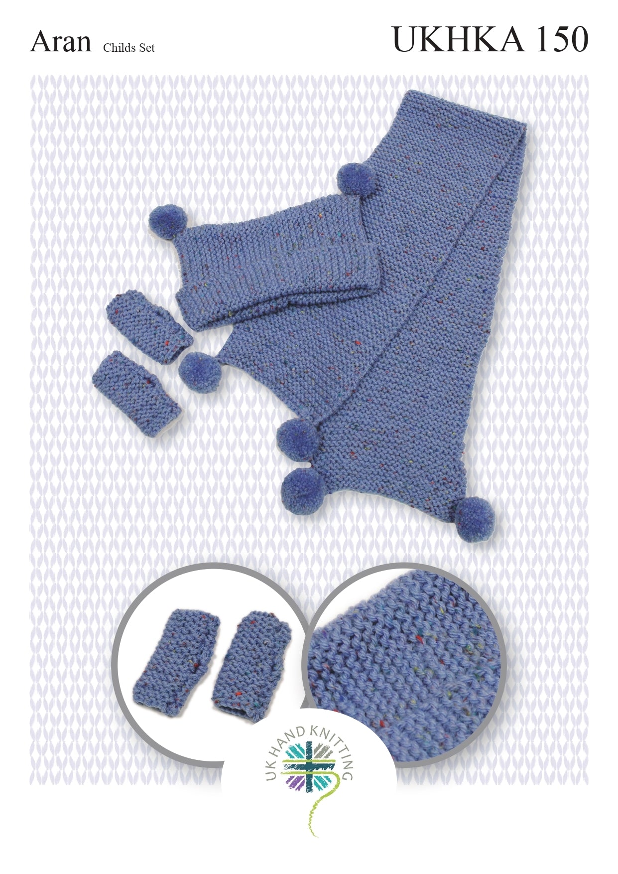 UKHKA 150 Hat, Scarf, Mitts Set - UKHKA150pdf - Downloadable PDF