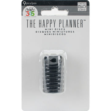 Happy Planner Discs .75" 9/Pkg - Black