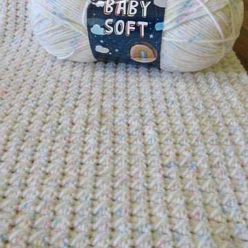 Sunday Brunch Baby Blanket – Lion Brand Baby Soft Beginner Friendly