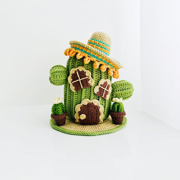 Crochet cactus, amigurumi cactus, crochet doll house, amigurumi doll house, Cactus house