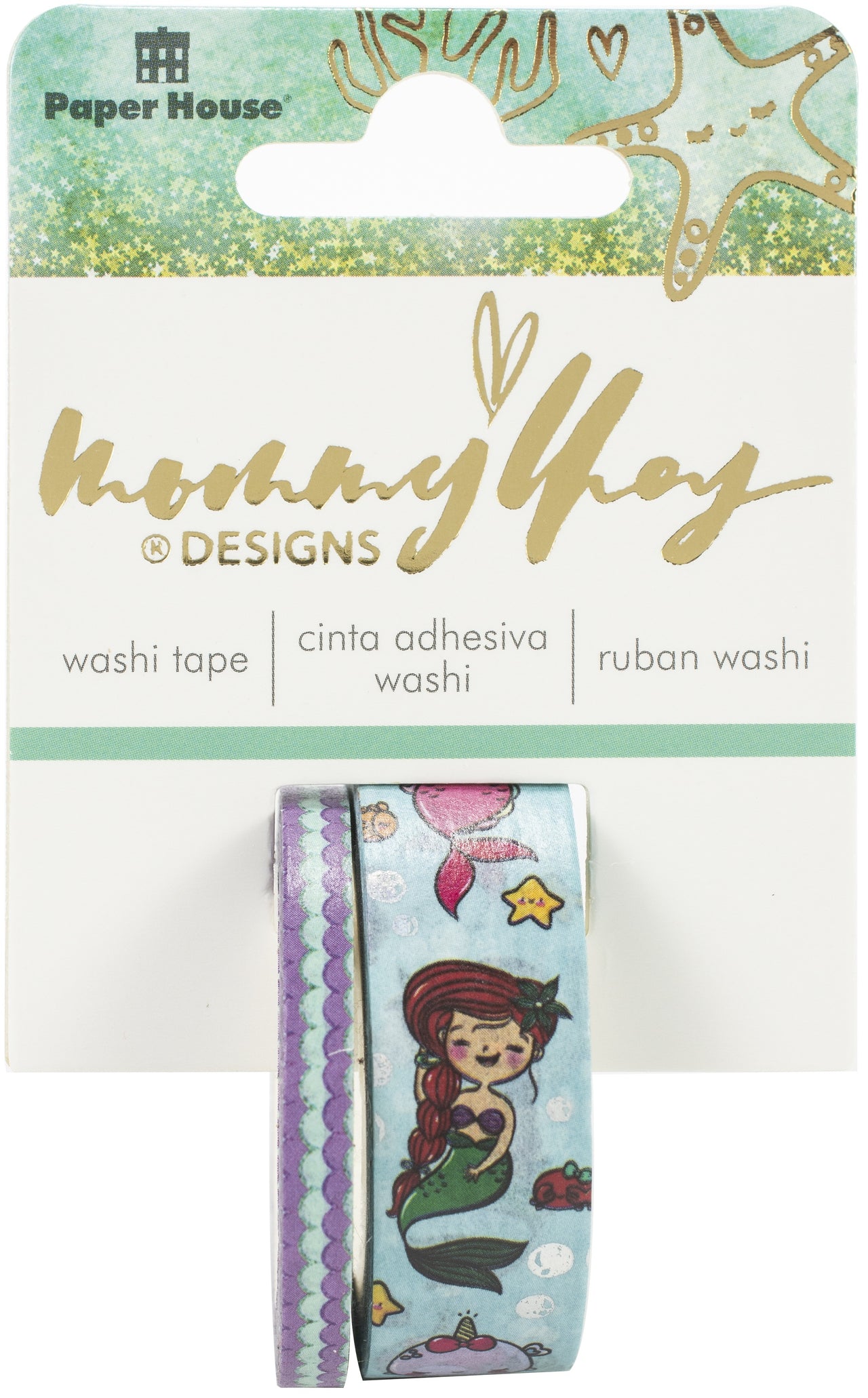 Paper House X Mommy Lhey Washi Tap 2/Pkg - Mermaids