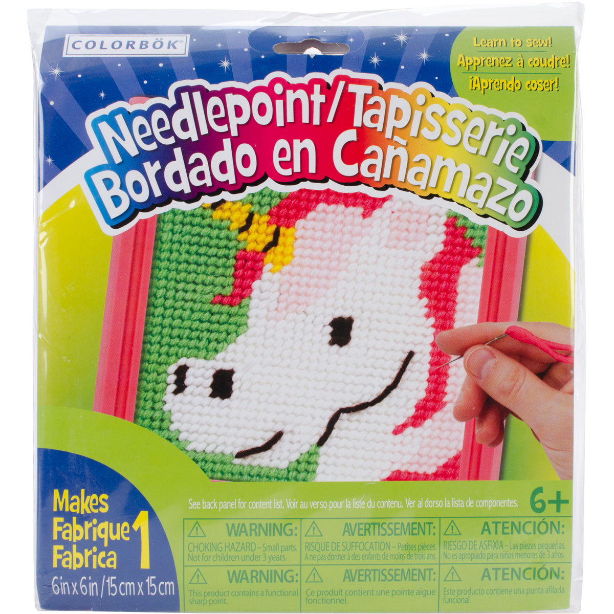 American Crafts Sew Cute! Needlepoint Kit - Unicorn